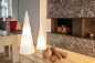 Preview: rote Aussenleuchte Design-Baum 75cm