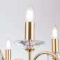 Preview: Kronleuchter gold 6-flammig