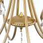 Preview: Kronleuchter gold 6-flammig