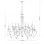 Preview: klassischer Kronleuchter silber