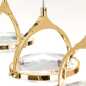 Preview: Kristall Pendelleuchte Gold