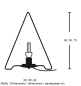 Preview: Gartenleuchte Pyramide 36cm