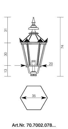 Schwarze Aussenwandleuchte 4 | Klassische Aussenleuchten Online Shop