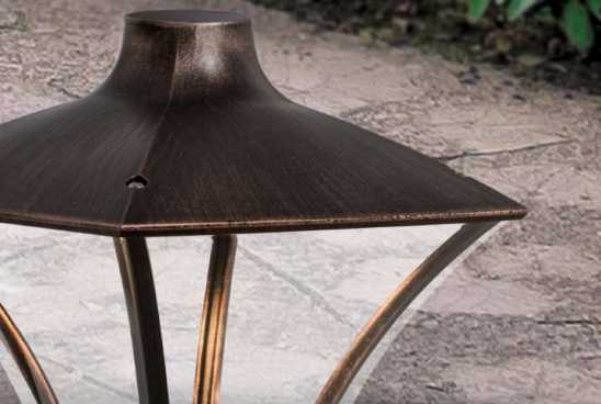 klassische Gartenlaterne mit LED