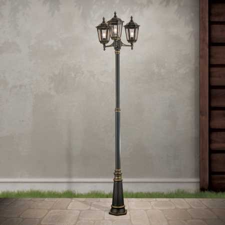Garten-Kandelaber schwarz-gold