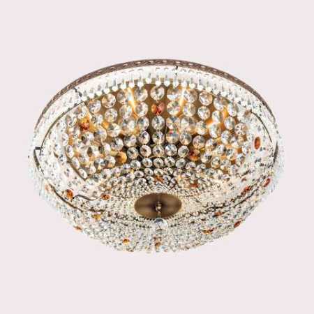 Kristall-Deckenleuchte antik