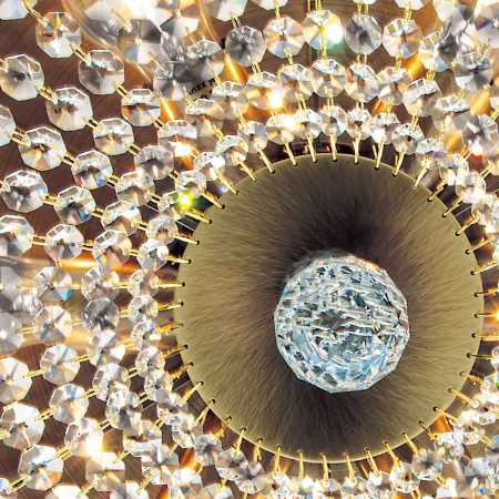 Kristall-Deckenleuchte antik