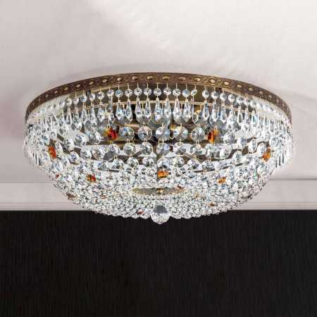 Kristall-Deckenleuchte antik