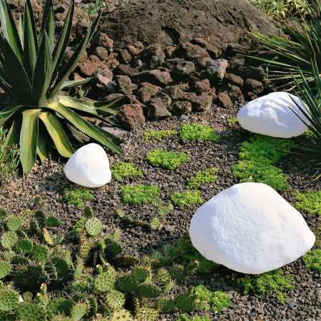 Akku Aussenleuchte Stein