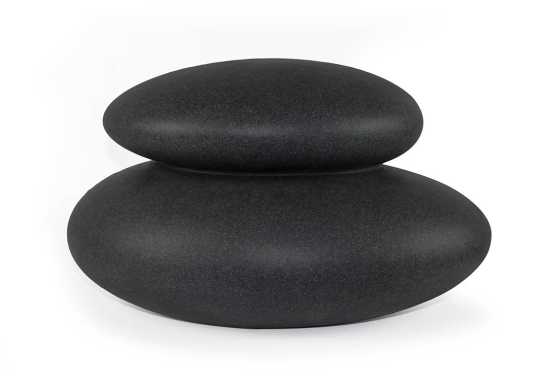 Solarleuchte Steinoptik anthrazit