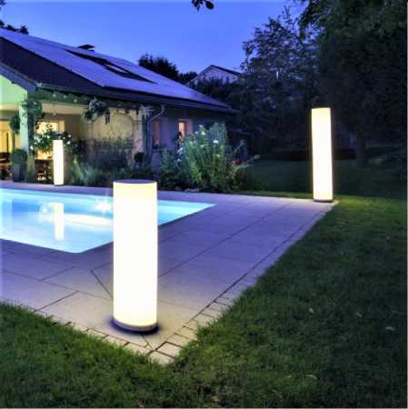 moderne LED-Wegeleuchte Jupiter