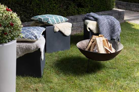 Aussenleuchte Würfel anthrazit