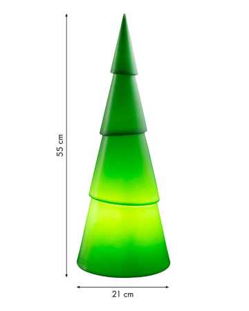 Solarleuchte 3D-Baum grün