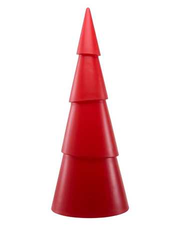 rote Aussenleuchte Design-Baum 100cm