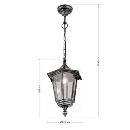 antike Gartenbeleuchtung- Hängelaterne