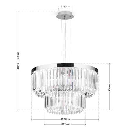 moderner Kristall-Kronleuchter