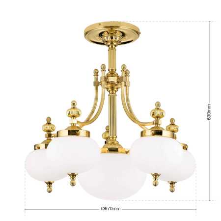 klassischer Kronleuchter 6-flammig