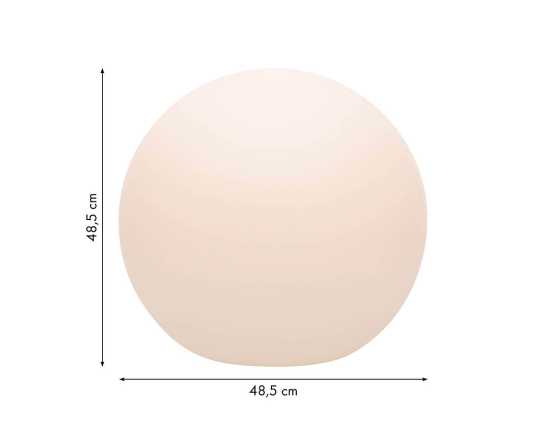 Kugelleuchte mit Solar anthrazit