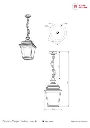 Hängelaterne für Veranda
