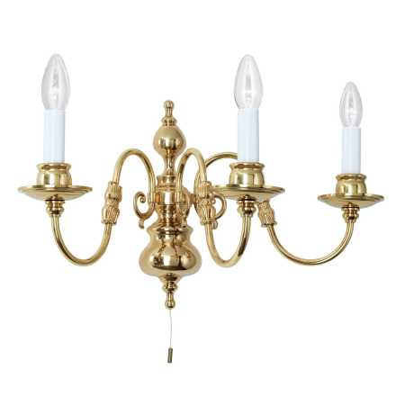 klassische Wandleuchte 3-flammig