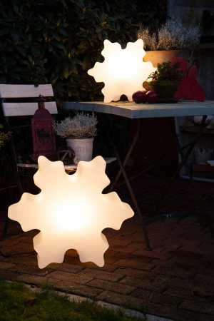 Solar-Aussenleuchten Schneeflocke