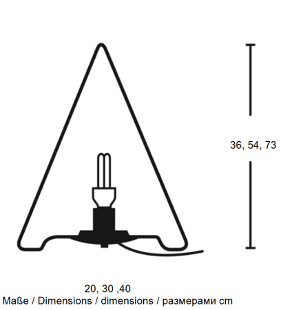 Gartenleuchte Pyramide 36cm