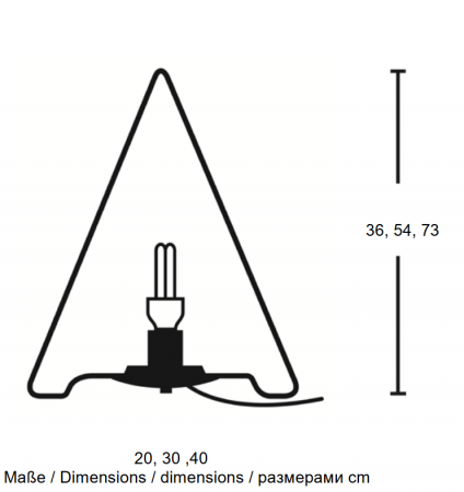 Gartenleuchte LED 54cm