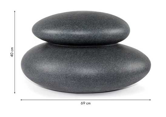 Solarleuchte Steinoptik anthrazit