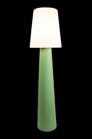 grüne Stehlampe mit Solar