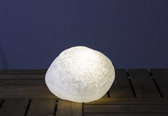 Bodenleuchte Weißer Stein