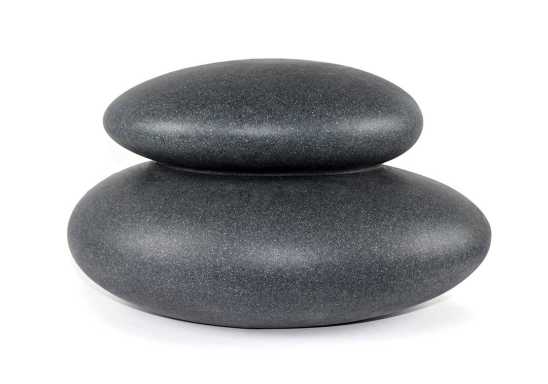 Solarleuchte Steinoptik anthrazit