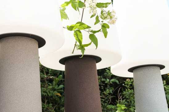 Außen-Stehleuchte weiß