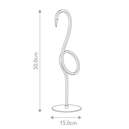 moderne LED-Tischlampe Flamingo