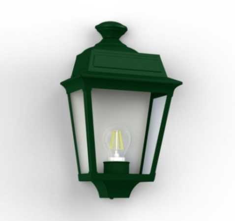 grüne Außenlampe klassisch