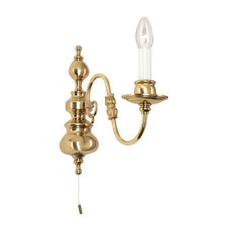 klassische Wandleuchte Messing