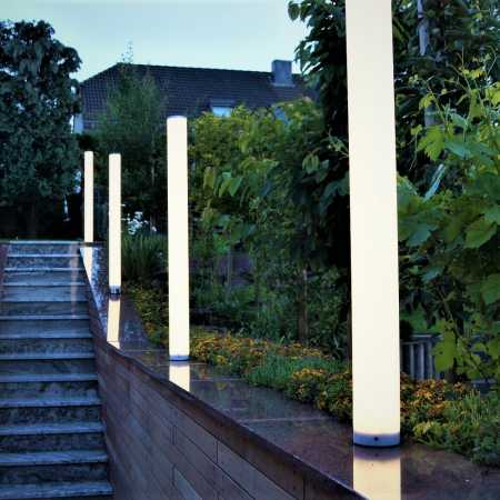 weiße Wegeleuchte 65cm