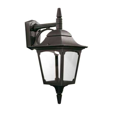 rustikale Außenlampe schwarz