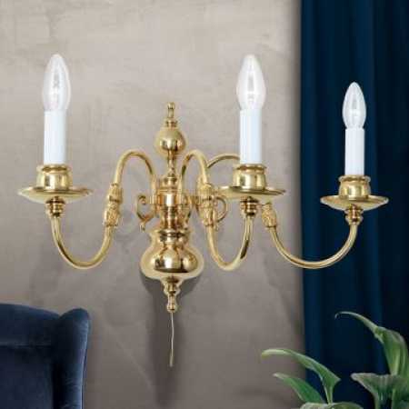 klassische Wandleuchte 3-flammig
