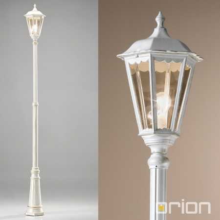 klassische Wegeleuchte weiß