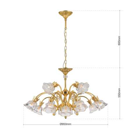 klassischer Kronleuchter gold