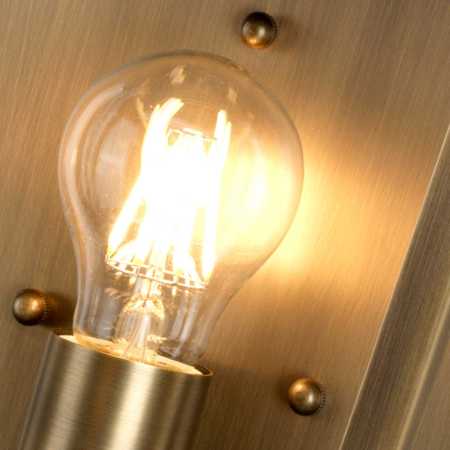 Messing Aussenleuchte antik