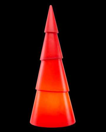 rote Aussenleuchte Design-Baum 75cm