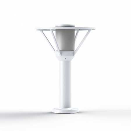 weiße Sockelleuchte maritim