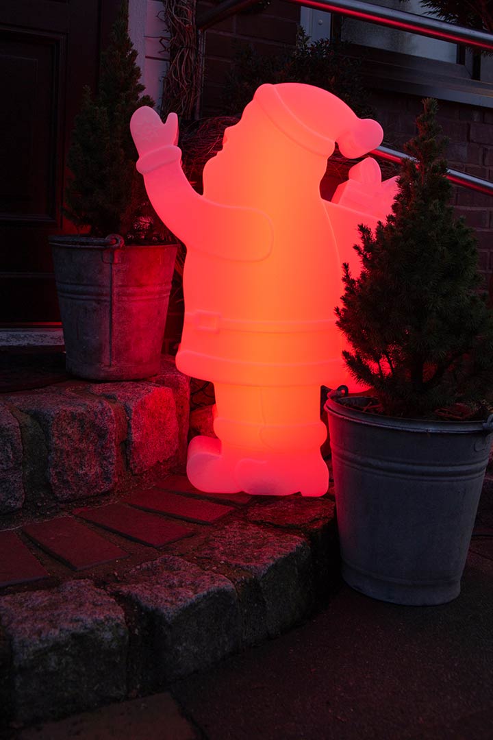 Weihnachtsmann beleuchtet
