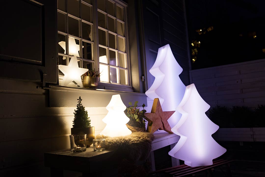 Aussenbeleuchtung LED-Tannenbaum
