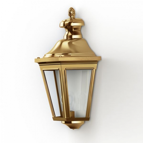 Hektor Außenwandleuchte – Antik-Gold Finish | Für E27 Glühbirne Bis 100W | Maße: 32 Cm Höhe, 20,6 Cm Breite