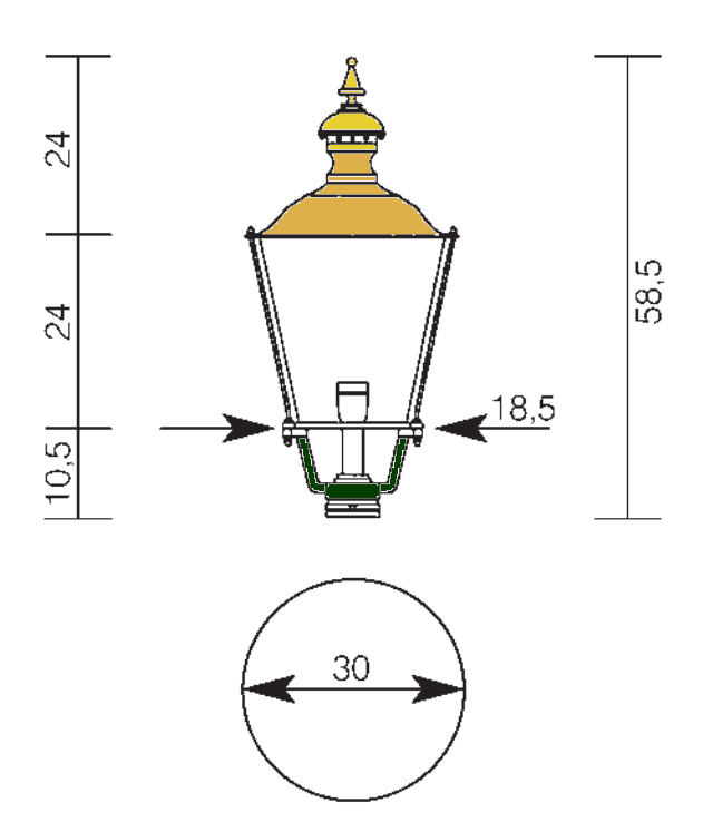 Außenwandleuchte antik 3 | Klassische Aussenleuchten Online Shop