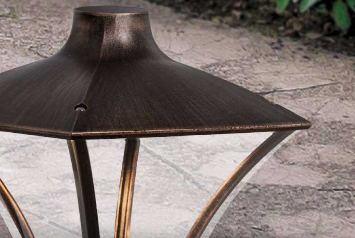 klassische Gartenlaterne mit LED