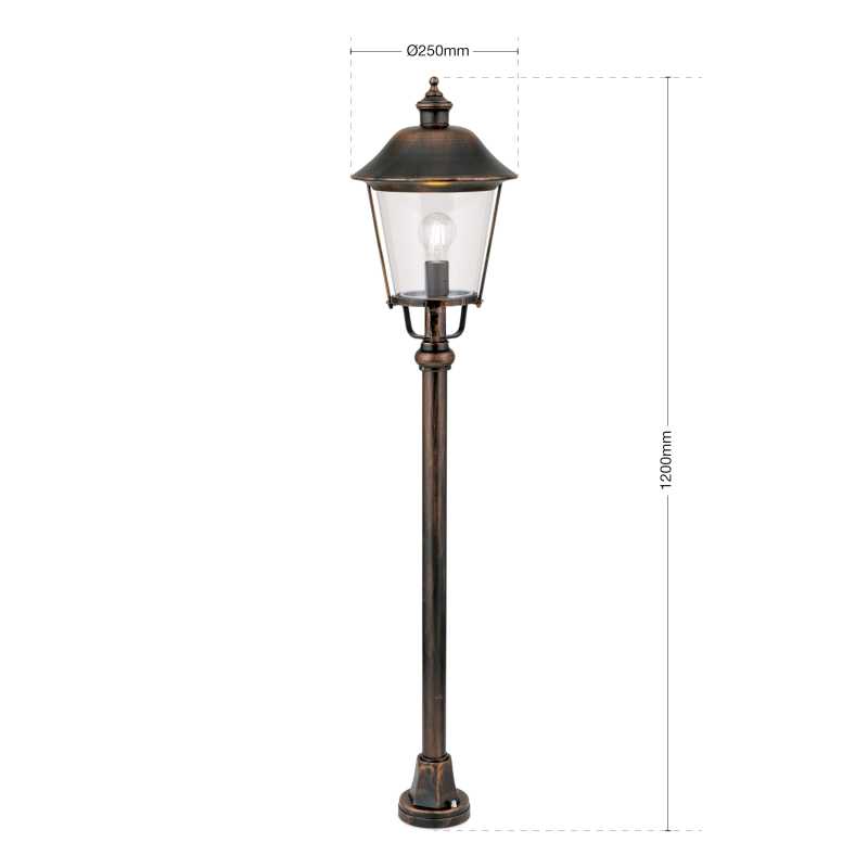 Klassische Gartenlaterne 120cm
