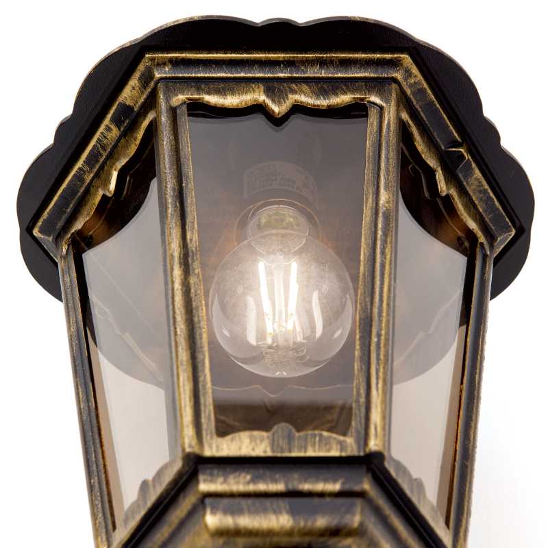 Garten-Kandelaber schwarz-gold